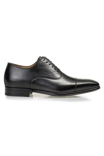 Floris van Bommel Floris van Bommel veterschoenen zwart uni leer