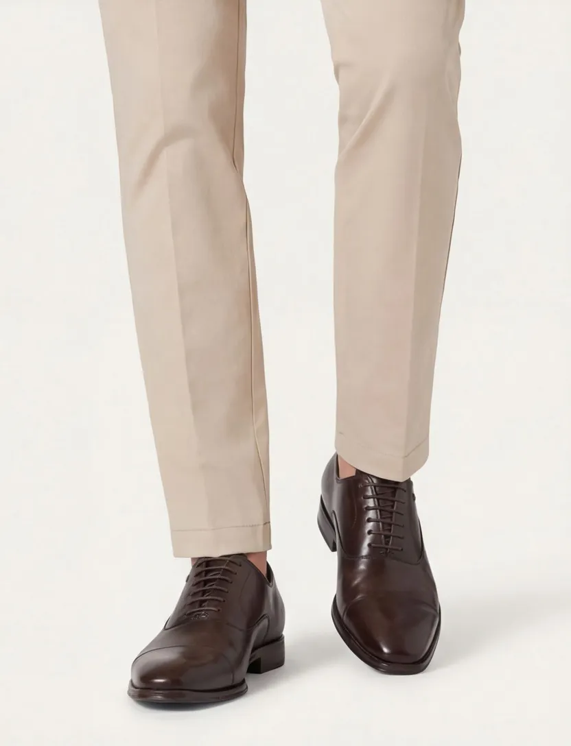 Floris van Bommel nette veterschoenen donkerbruin leer