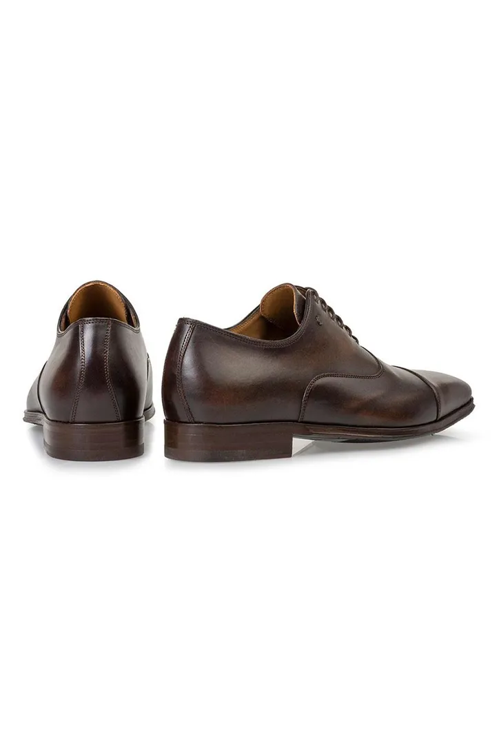 Floris van Bommel nette veterschoenen donkerbruin leer