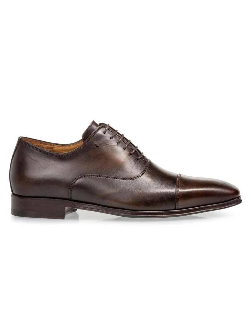 Floris van Bommel nette veterschoenen donkerbruin leer