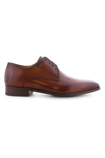 Floris van Bommel Floris van Bommel nette veterschoenen cognac uni