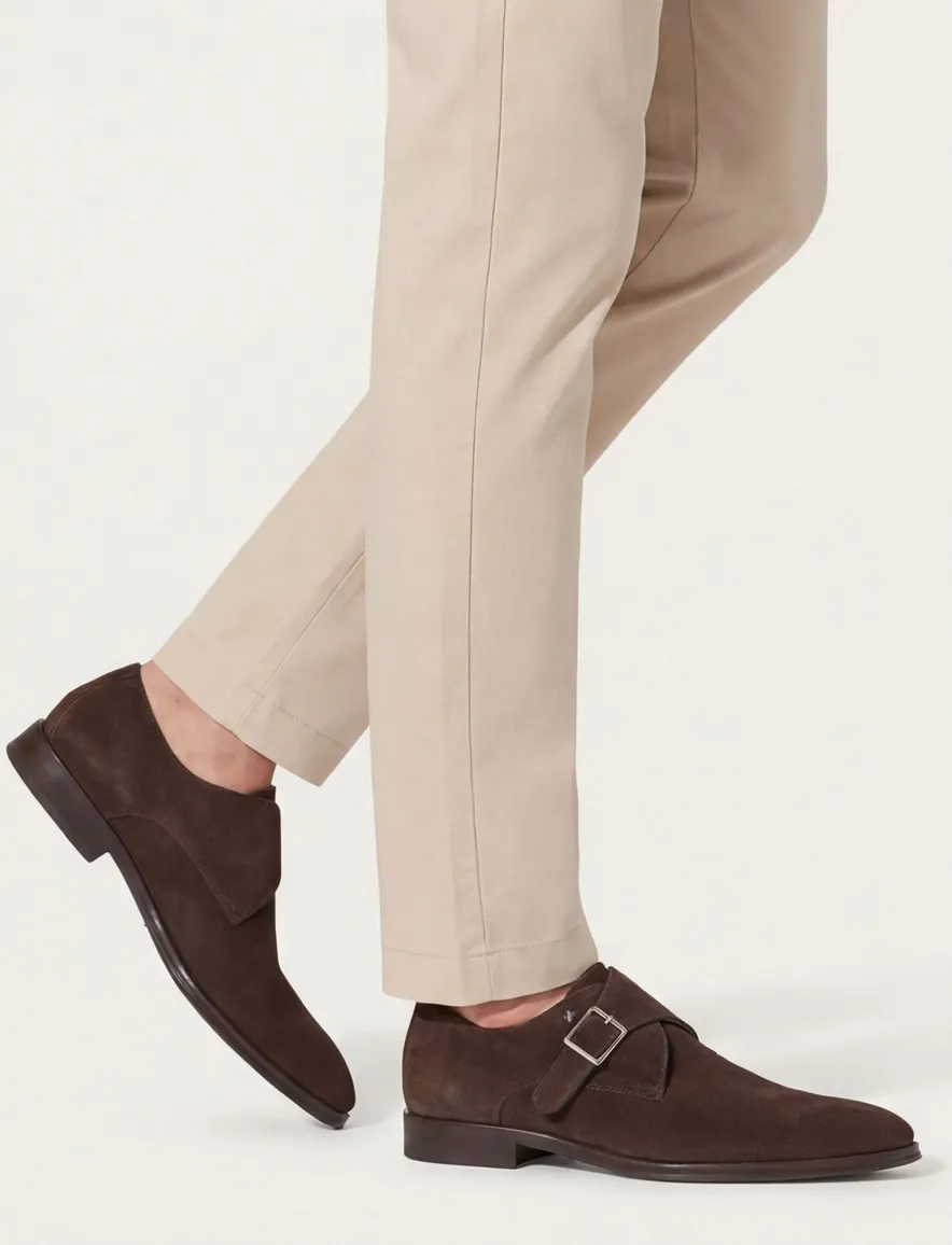 Floris van Bommel nette schoenen donkerbruin effen leer