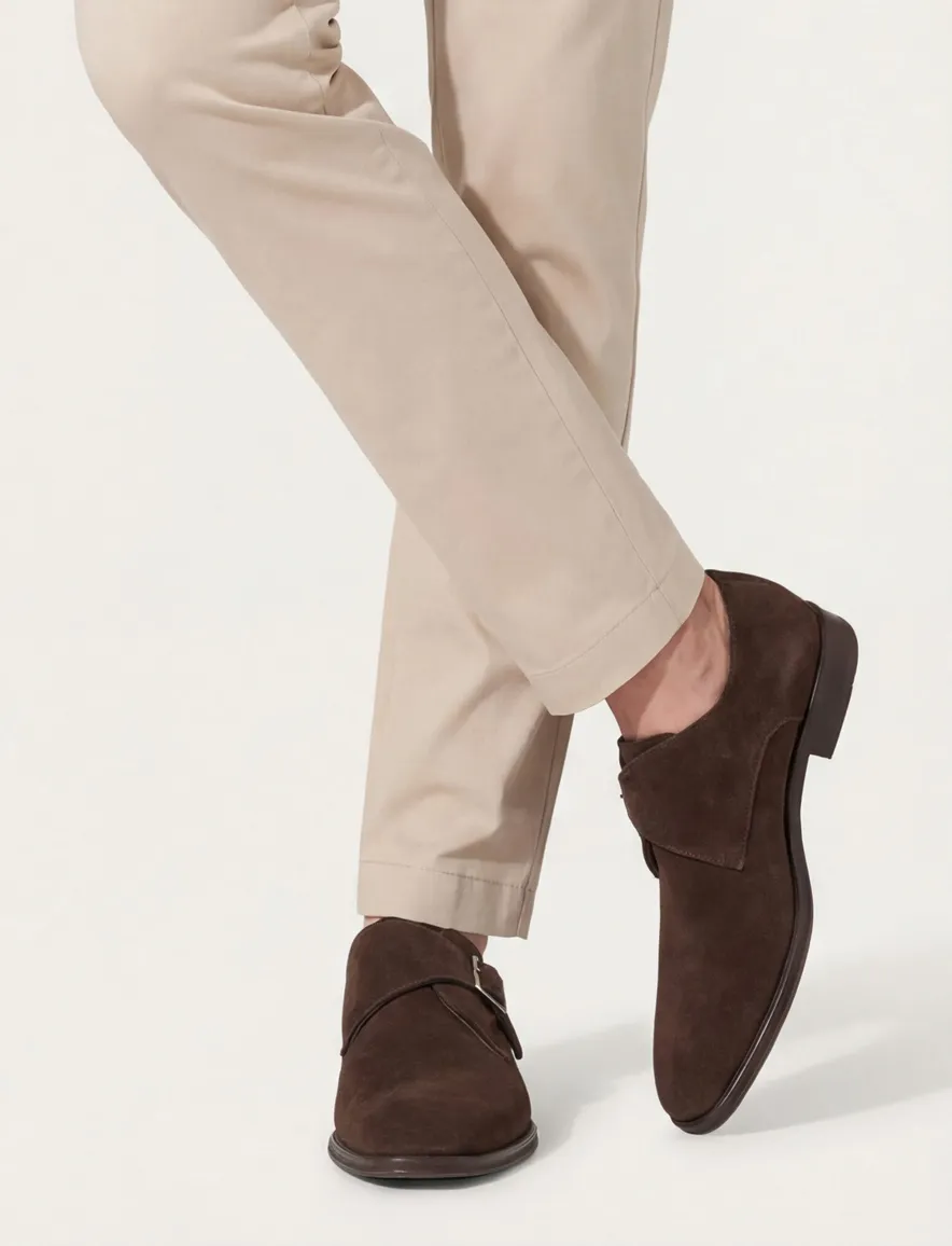 Floris van Bommel nette schoenen donkerbruin effen leer