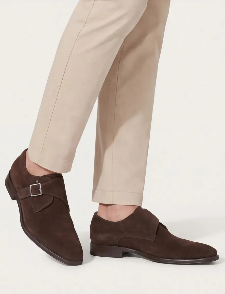 Floris van Bommel nette schoenen donkerbruin effen leer