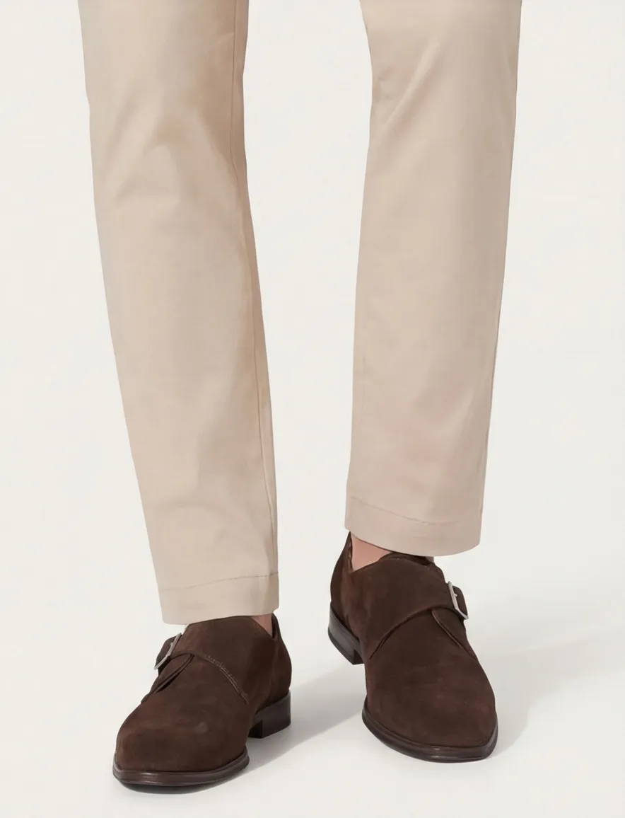 Floris van Bommel nette schoenen donkerbruin effen leer