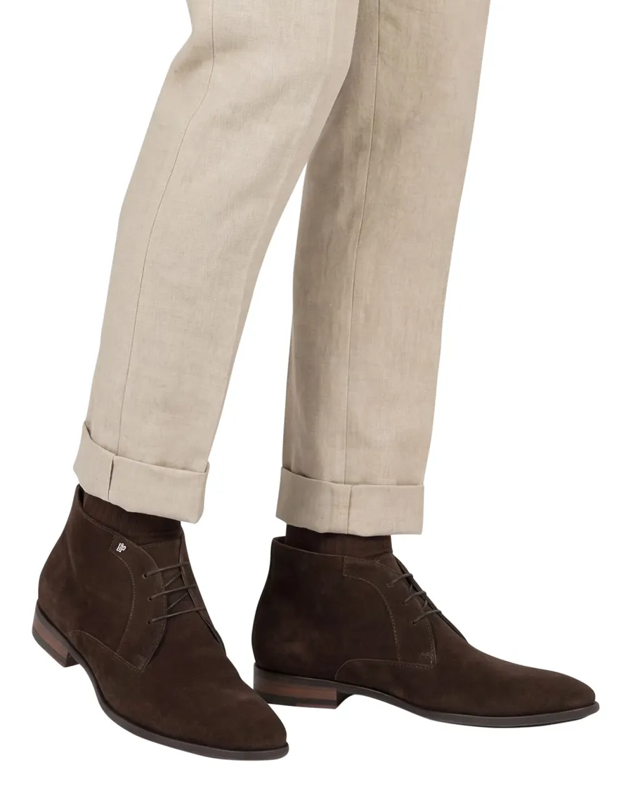 Floris van Bommel nette leren veterschoenen bruin uni