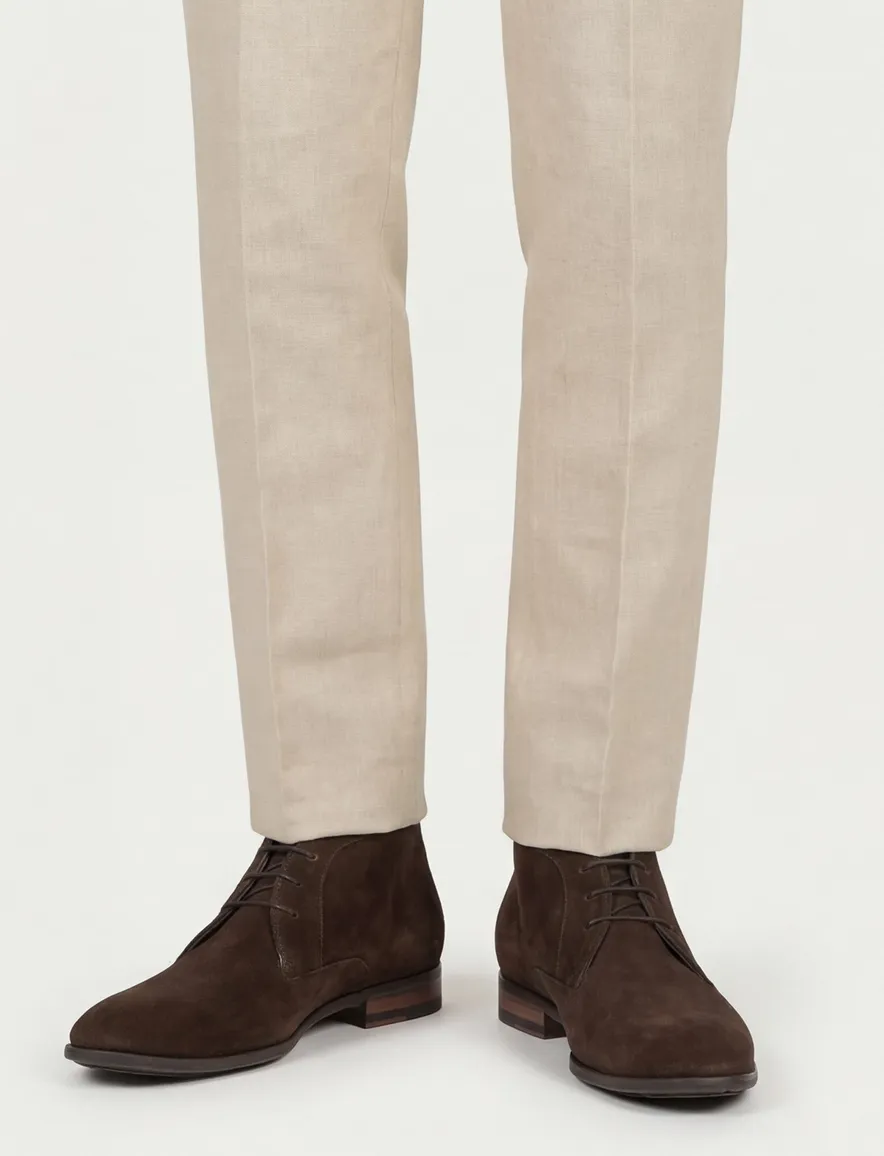 Floris van Bommel nette leren veterschoenen bruin uni
