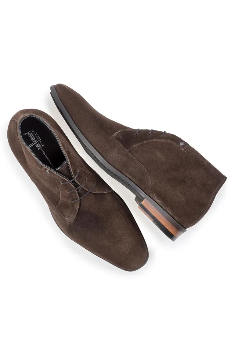 Floris van Bommel nette leren veterschoenen bruin uni