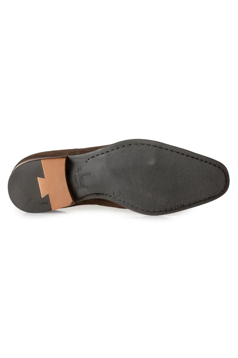 Floris van Bommel nette leren veterschoenen bruin uni