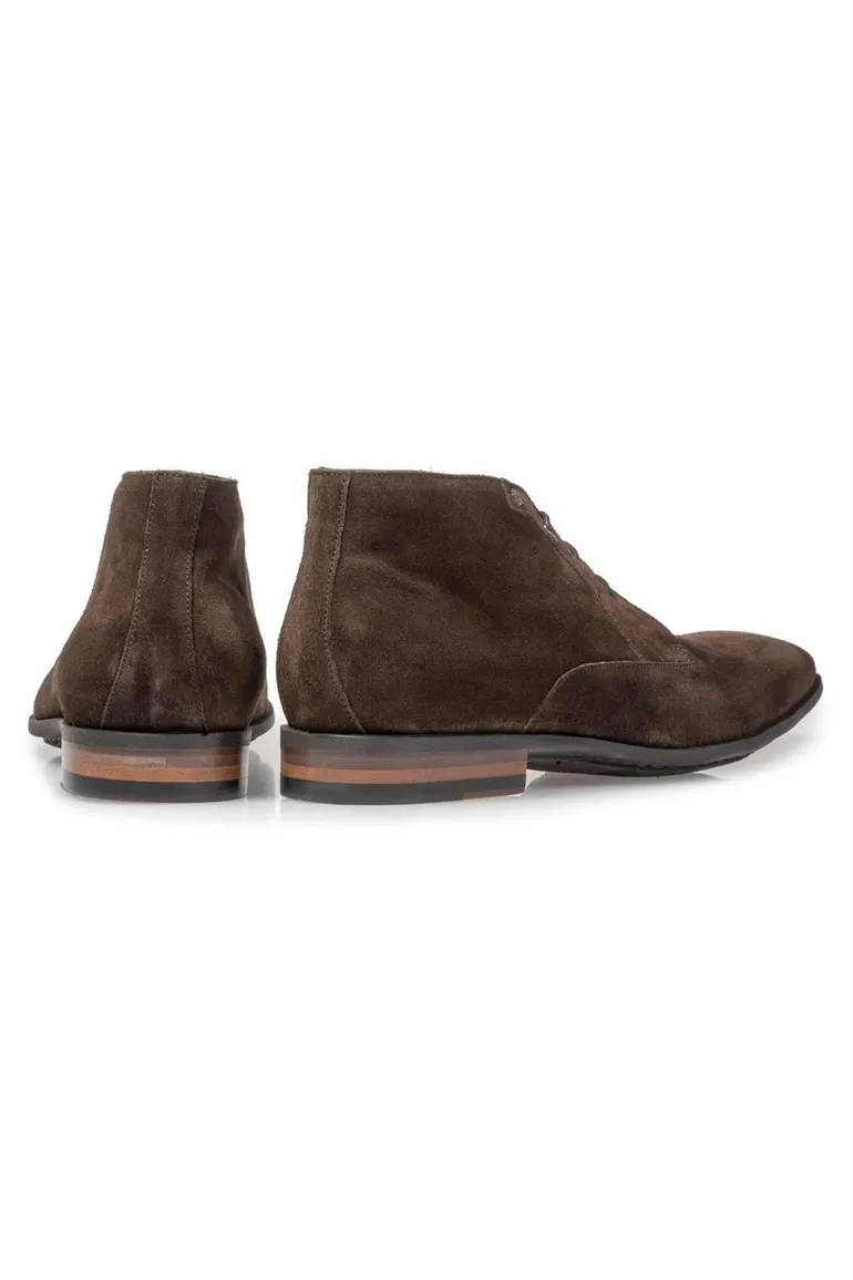 Floris van Bommel nette leren veterschoenen bruin uni