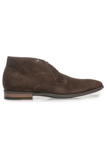 Floris van Bommel Floris van Bommel nette leren veterschoenen bruin uni