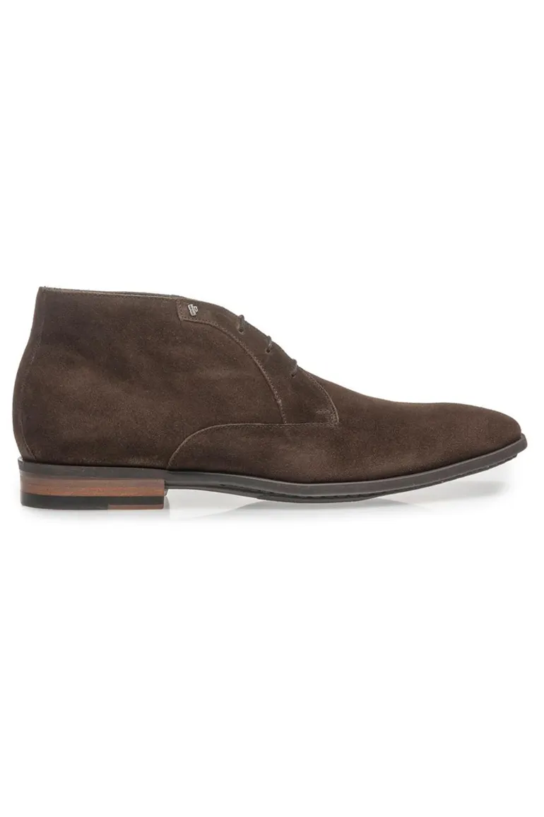 Floris van Bommel nette leren veterschoenen bruin uni