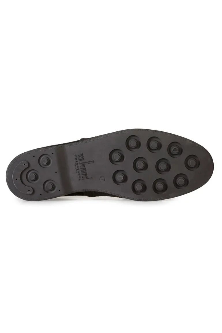 van Bommel veterschoen zwart suede veters