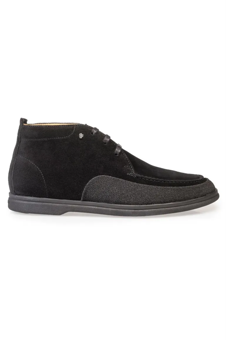 van Bommel veterschoen zwart suede veters