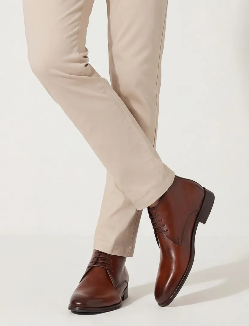 Veterschoenen van Bommel bruin leer