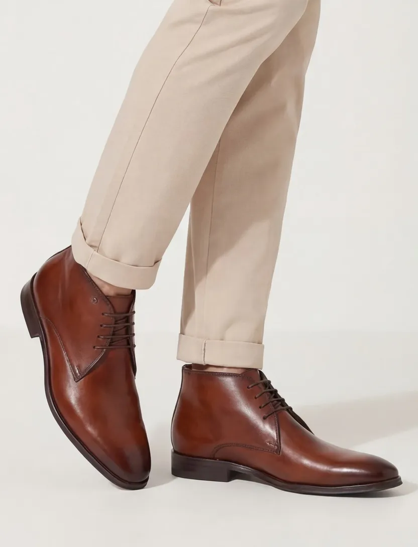 Veterschoenen van Bommel bruin leer