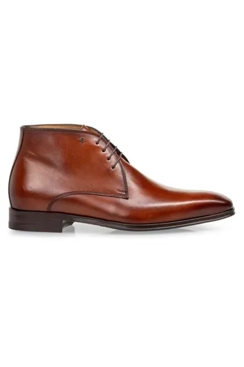 Floris van Bommel van Bommel Veterschoenen bruin leer