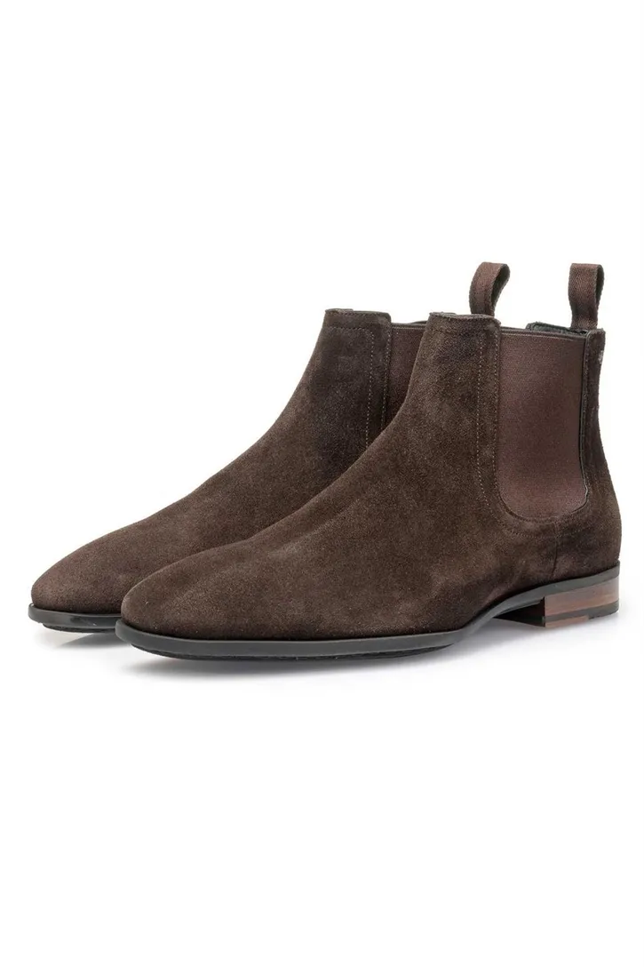 Floris van Bommel schoenen hoog bruin leer