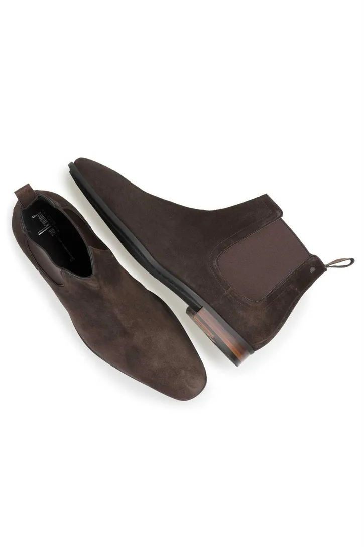 Floris van Bommel schoenen hoog bruin leer