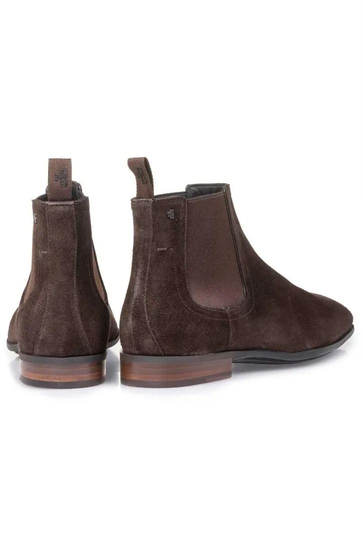 Floris van Bommel schoenen hoog bruin leer