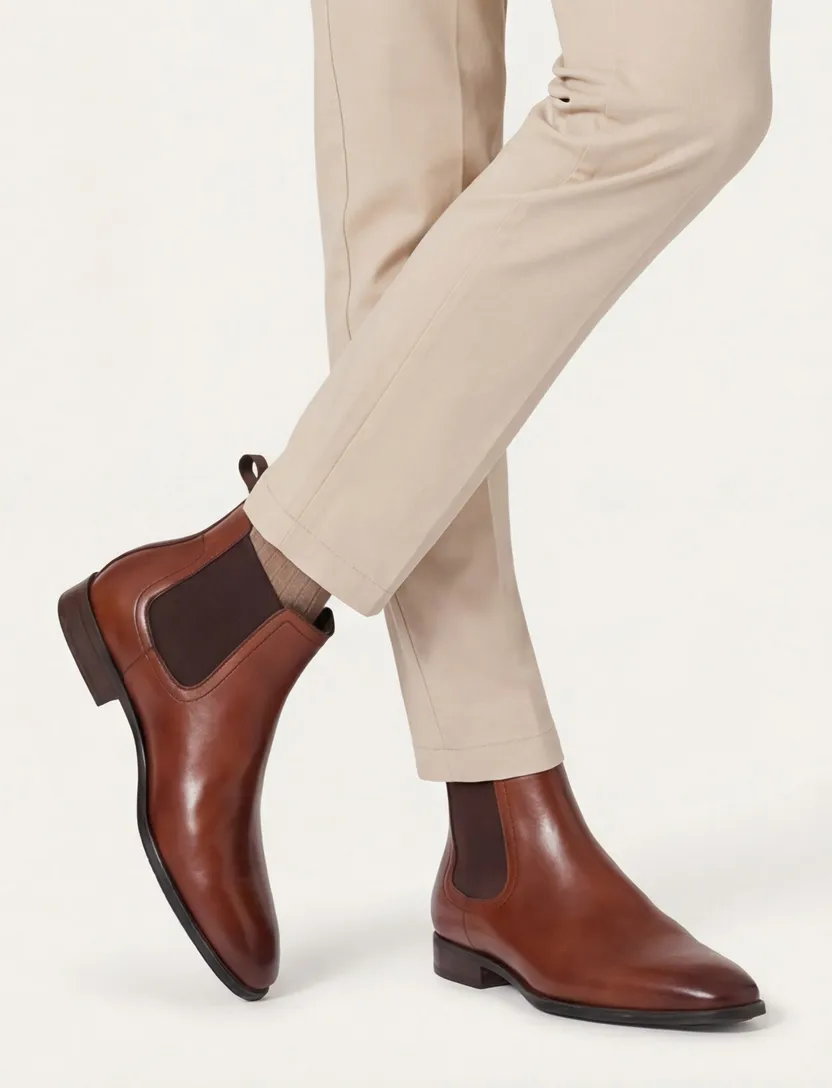 Floris van Bommel schoenen bruin leer