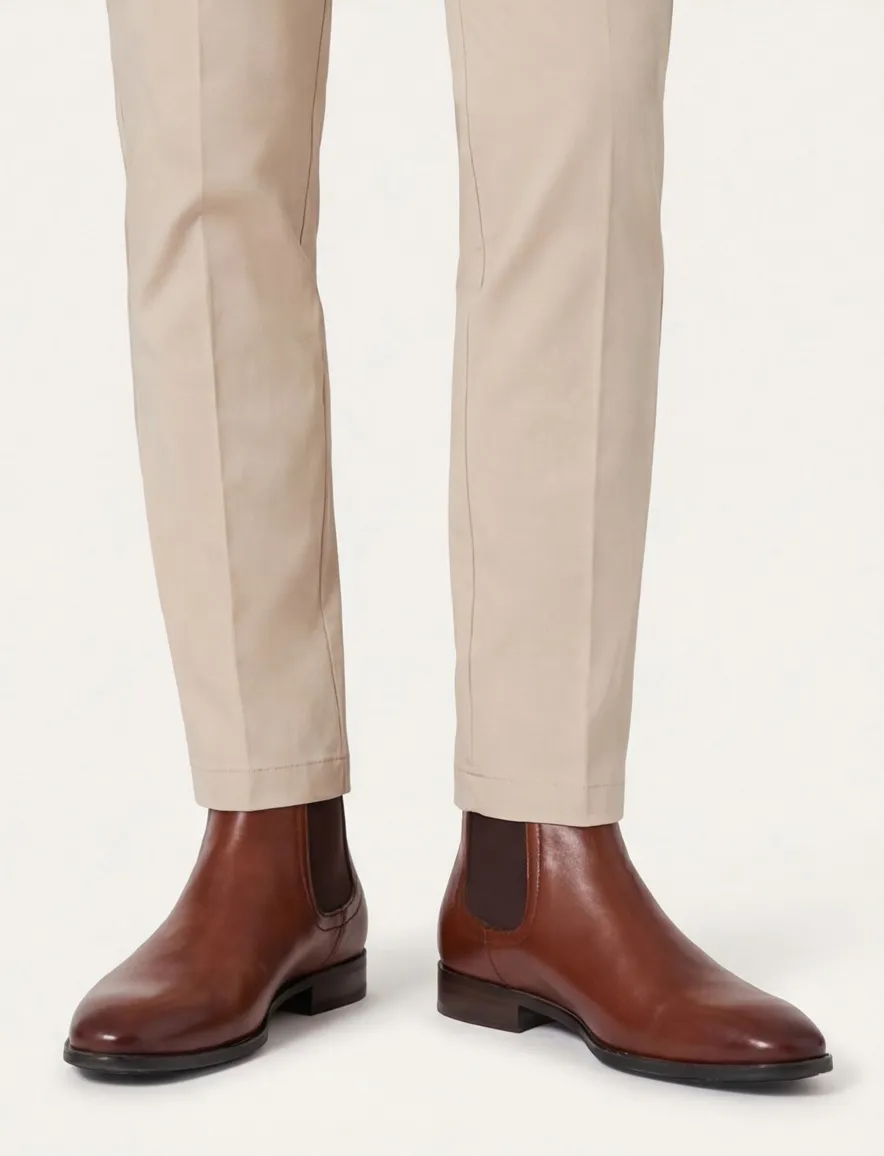 Floris van Bommel schoenen kaneel bruin leer