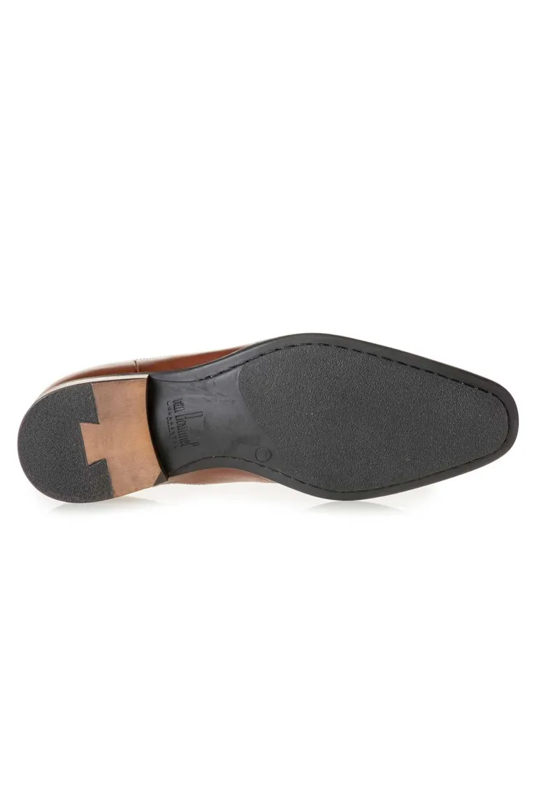 Floris van Bommel schoenen kaneel bruin leer