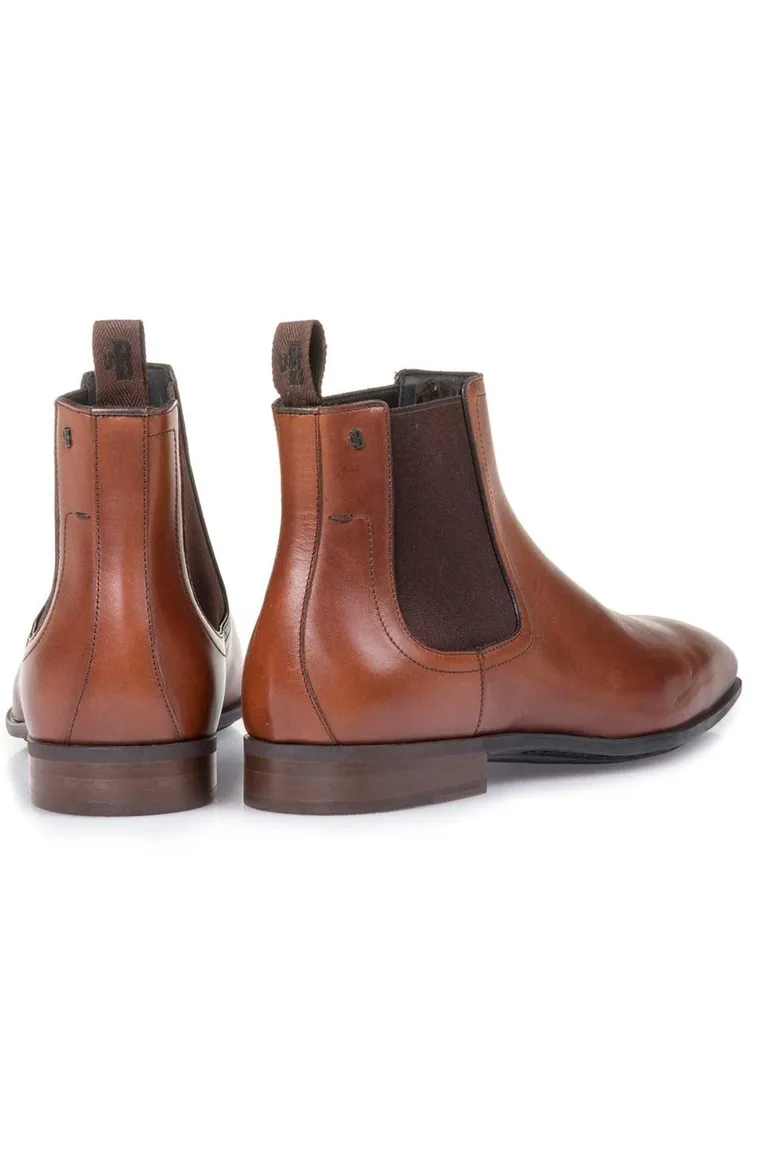 Floris van Bommel schoenen kaneel bruin leer