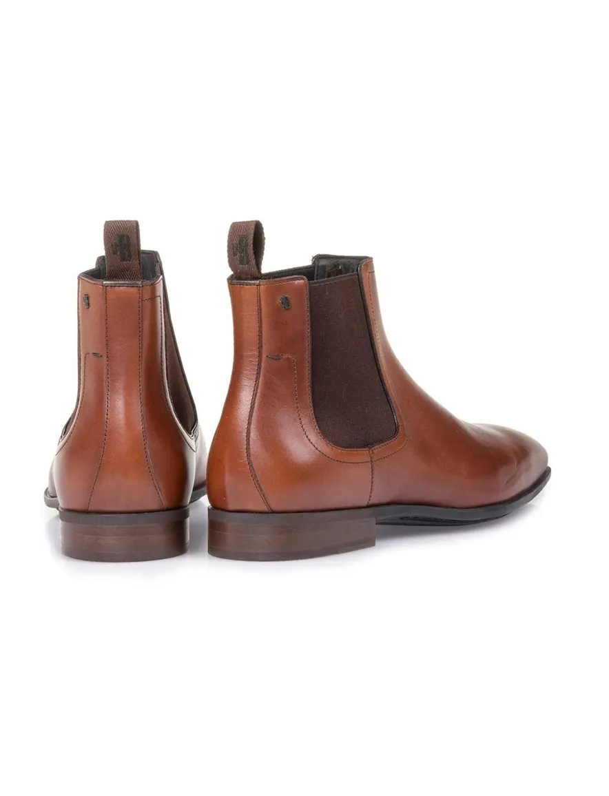 Floris van Bommel schoenen kaneel bruin leer