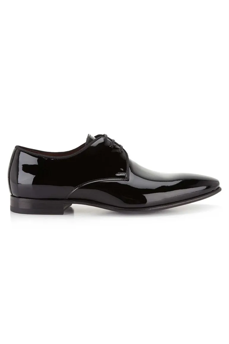 Floris Dressed veterschoenen zwart glans