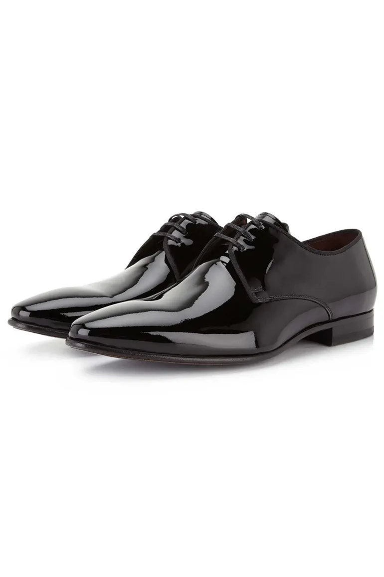 Floris Dressed veterschoenen zwart glans