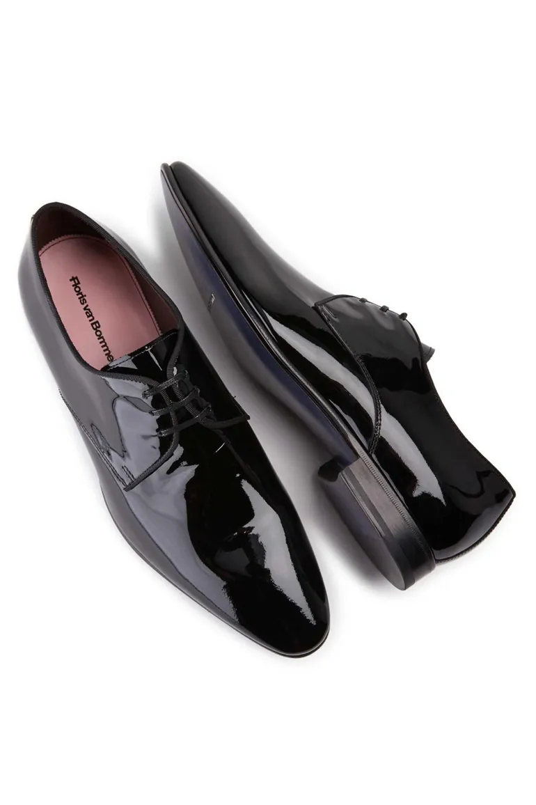 Floris Dressed veterschoenen zwart glans