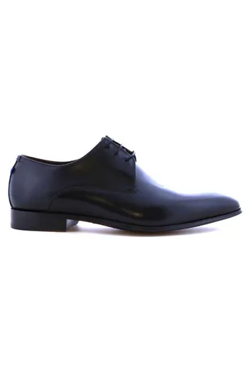 Floris van Bommel Floris van Bommel nette veterschoenen zwart effen leer