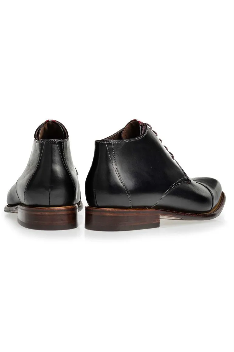 Floris van Bommel nette veterschoenen zwart effen kalfsleer