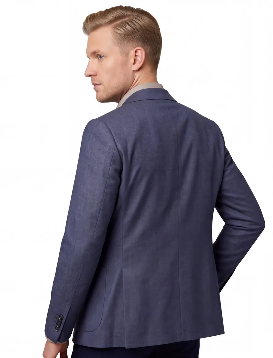 Dressler navy colbert normale fit shaped fit wol