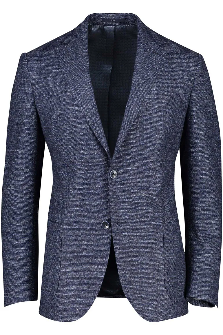 Dressler navy colbert steekzakken wol shaped fit