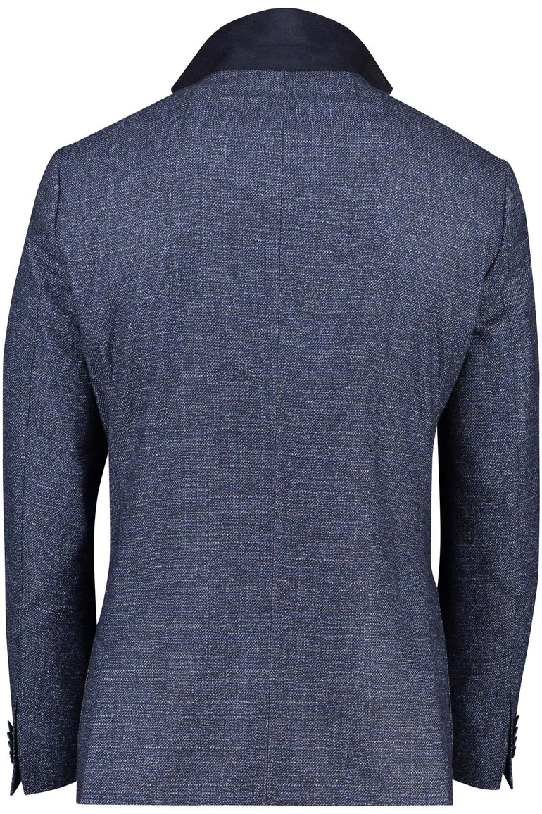 Dressler navy colbert steekzakken wol shaped fit
