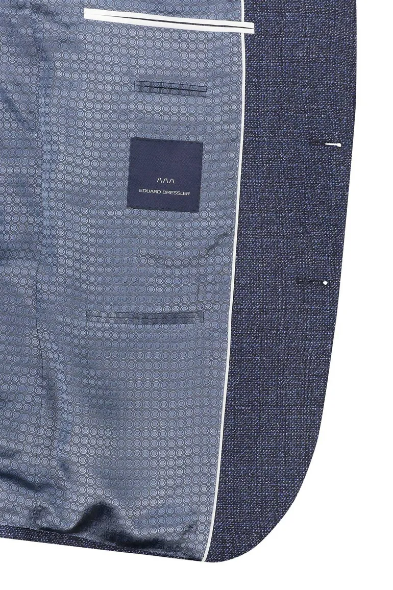 Dressler navy colbert steekzakken wol shaped fit