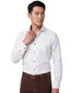 Ledub overhemd spierwit katoen modern fit