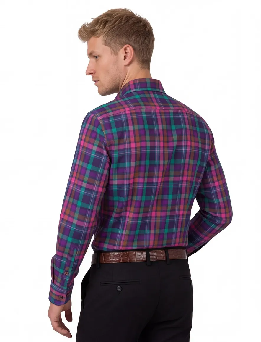 Portofino overhemd multicolor regular fit