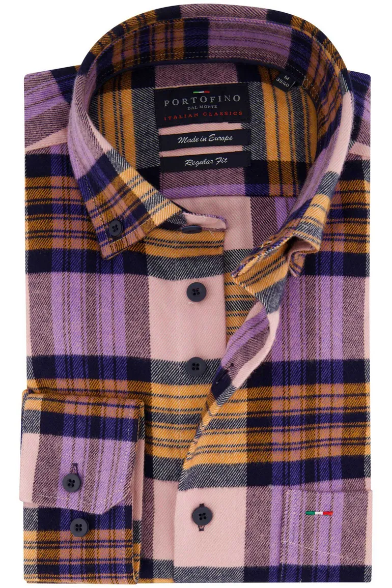 Portofino overhemd multicolor regular fit