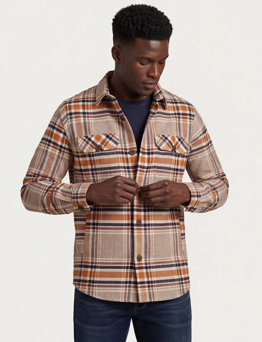 Portofino Regular Fit Overshirt oranje