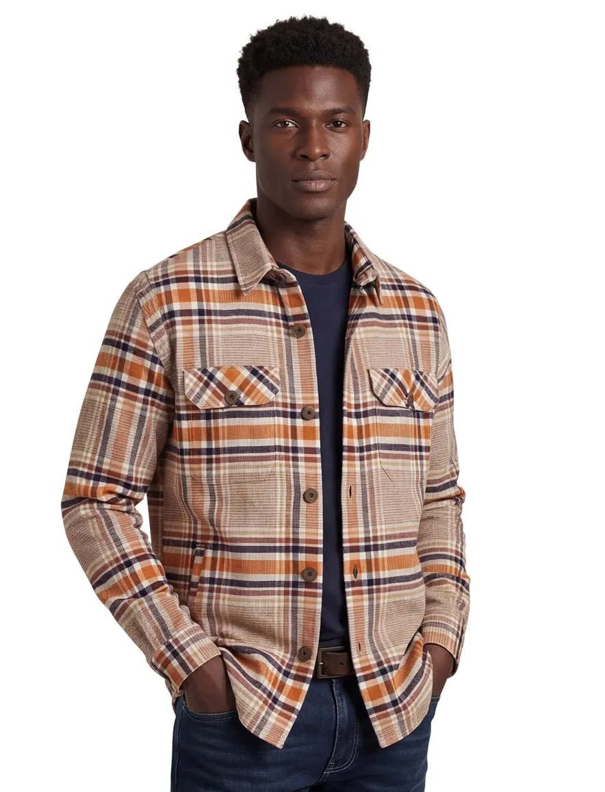 Portofino Regular Fit Overshirt oranje