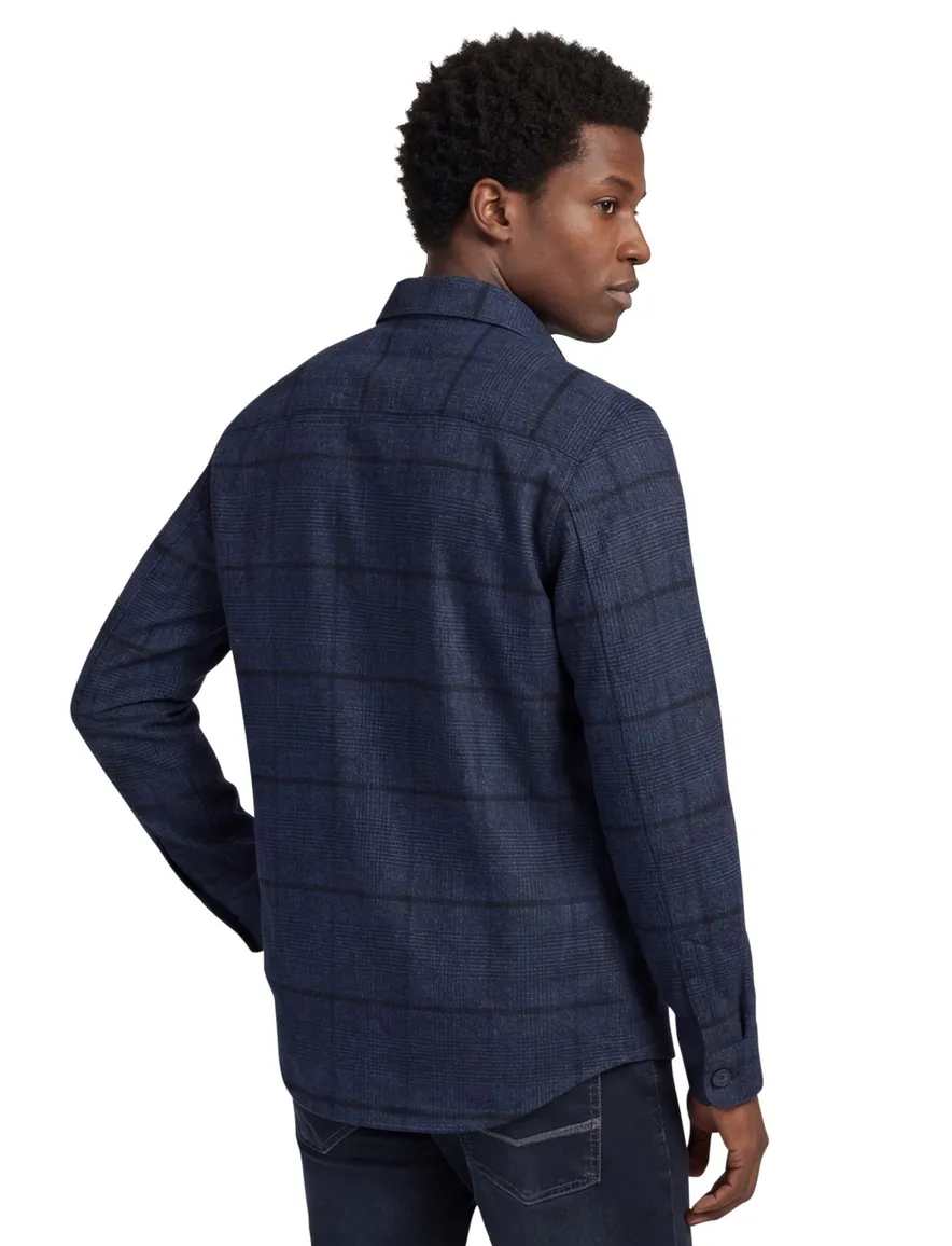 Portofino overshirt donkerblauw regular fit