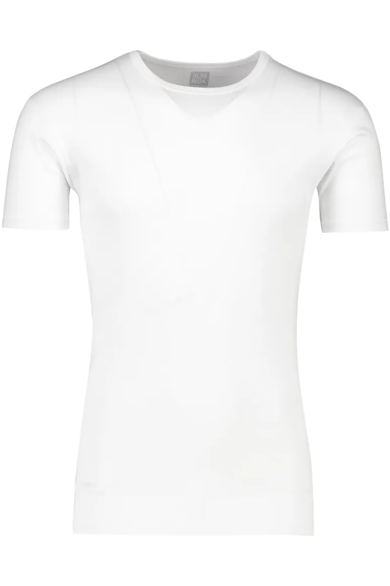 Alan Red t-shirt katoen wit slim fit ronde hals