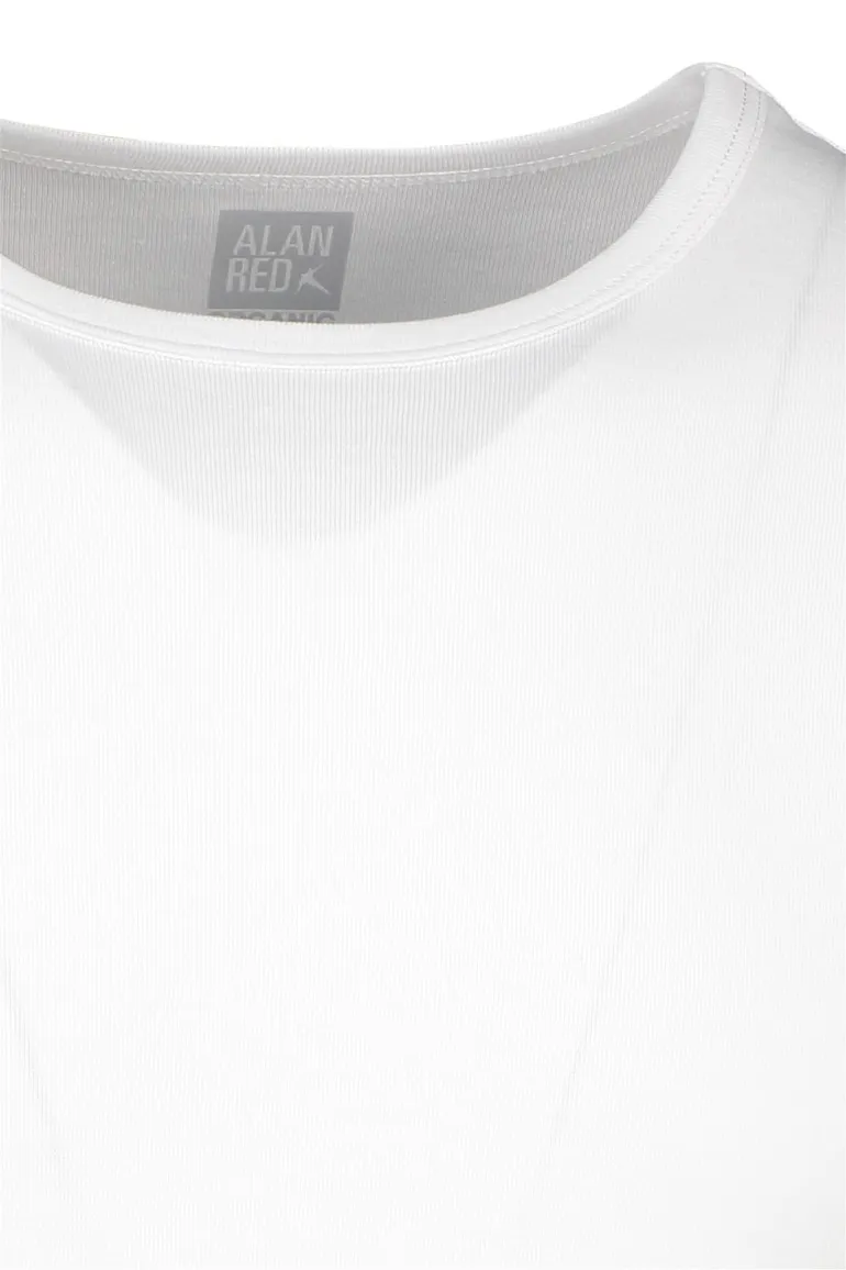 Alan Red t-shirt katoen wit slim fit ronde hals