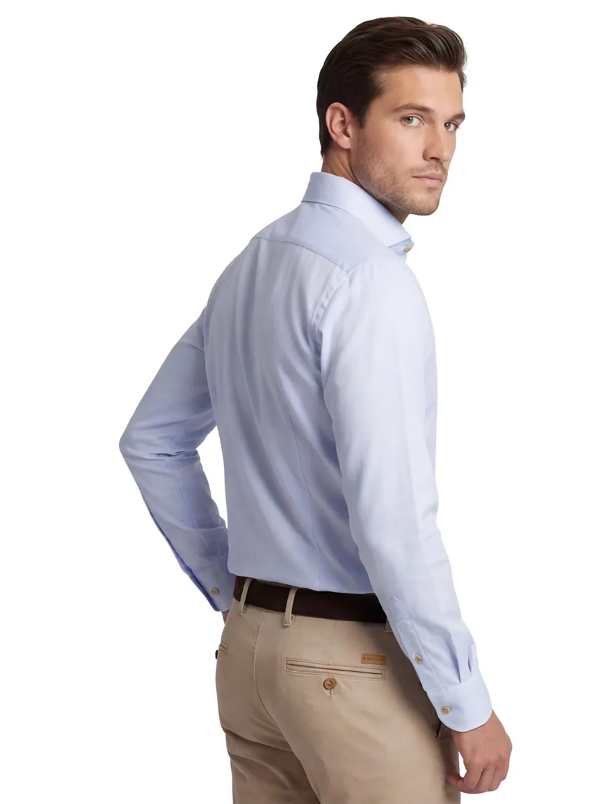 Ledub Overhemd lichtblauw modern fit