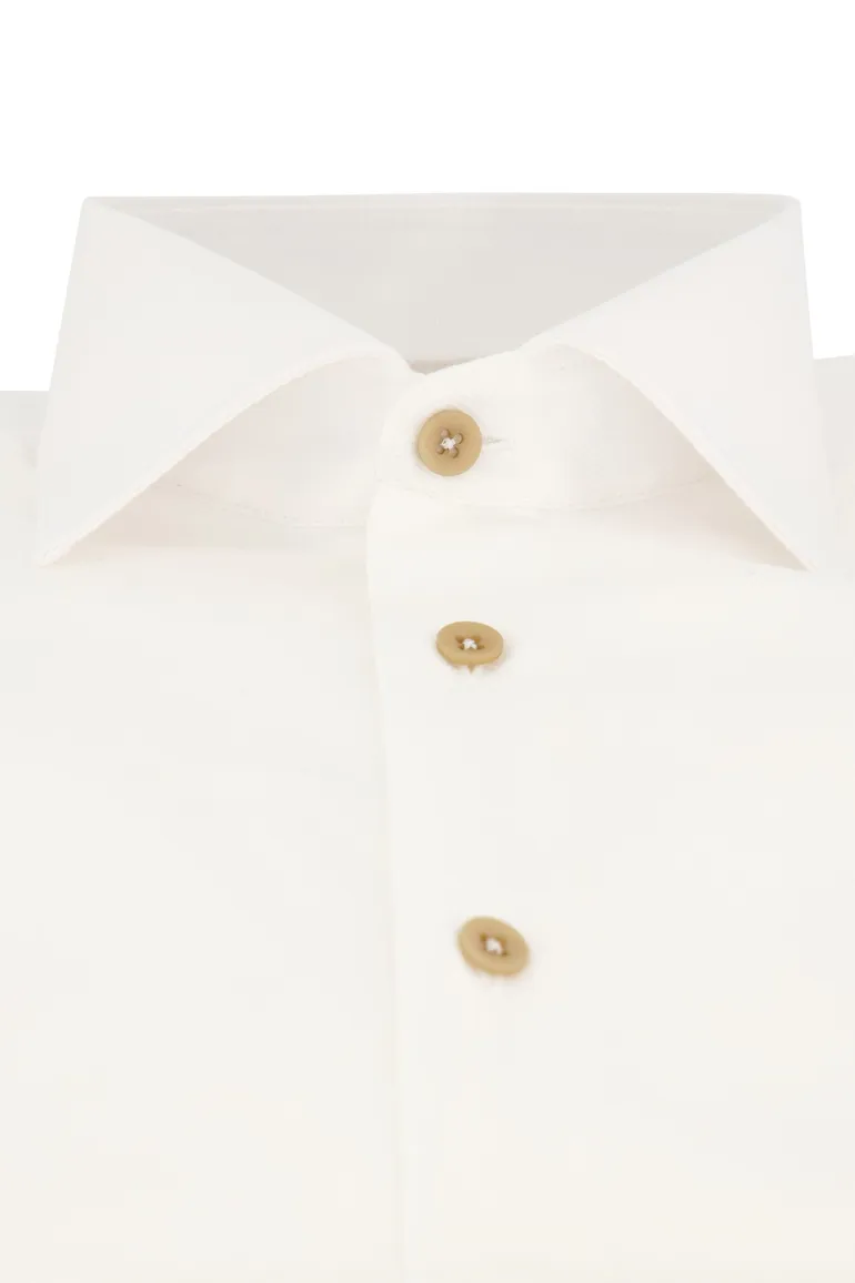 Ledub overhemd modern fit spierwit mouwlengte 7