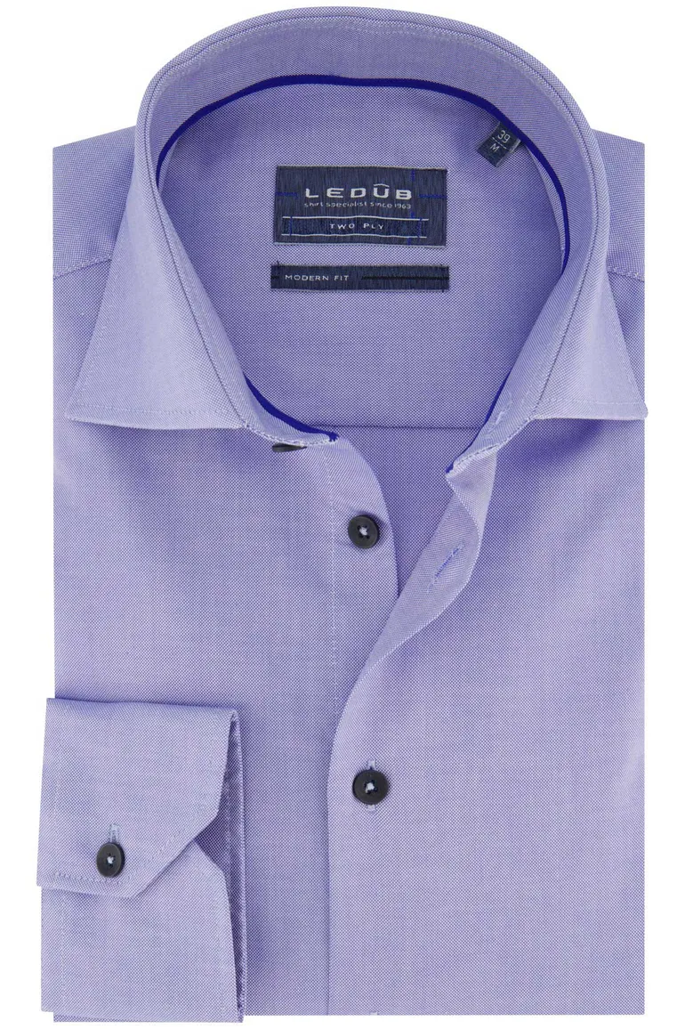 Ledub overhemd blauw