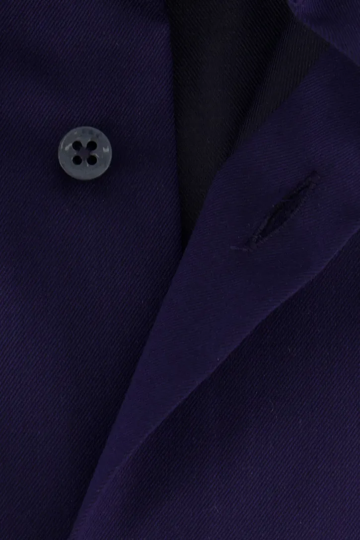 Eterna comfort fit overhemd donkerblauw katoen